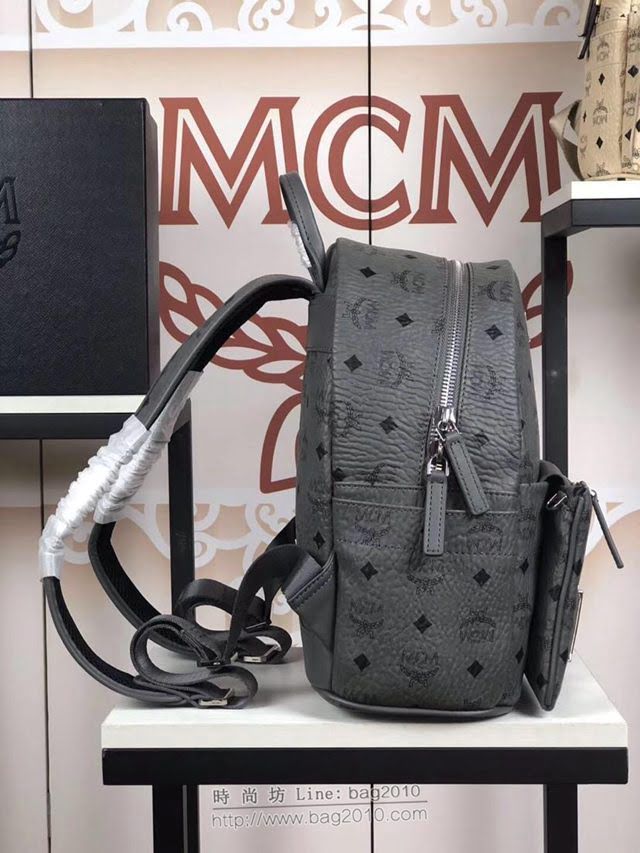 MCM雙肩包 原單 5933小號 Trilogie Stark子母包 實用百搭 MCM經典印花 限量款 可拆卸口袋後背包  mdmc1050